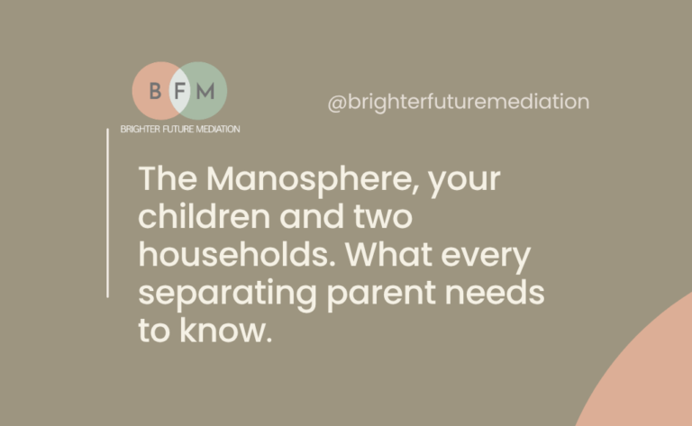 The Manosphere, your children and two households: What every separating parent needs to know 
